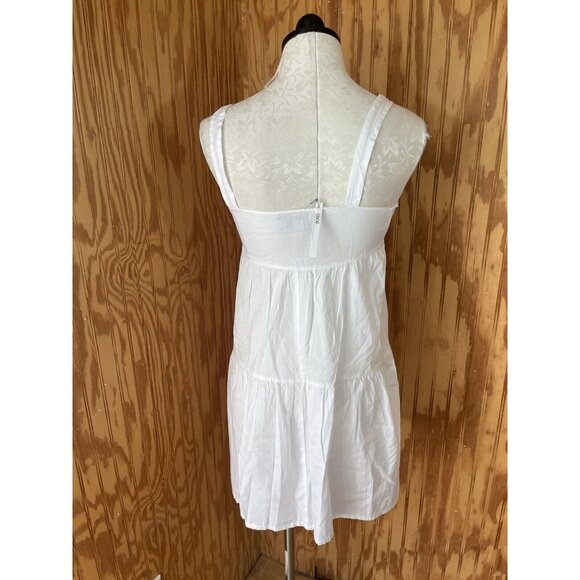 ASOS Womens Solid White Summer Knit Cotton Dress NWT US Size 6 Sleeveless - Picture 5 of 9